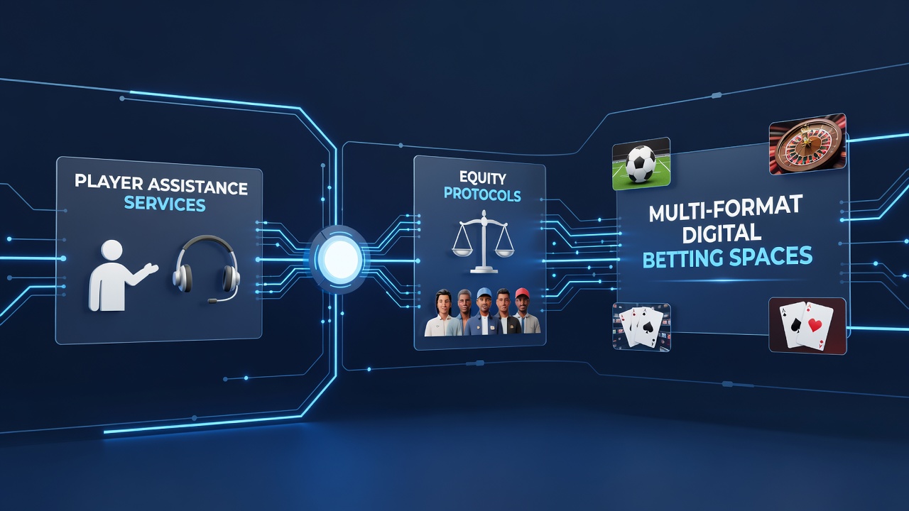Digitale Wettplattform mit integrierten Hilfs- und Fairness-Tools auf verschiedenen Geräten