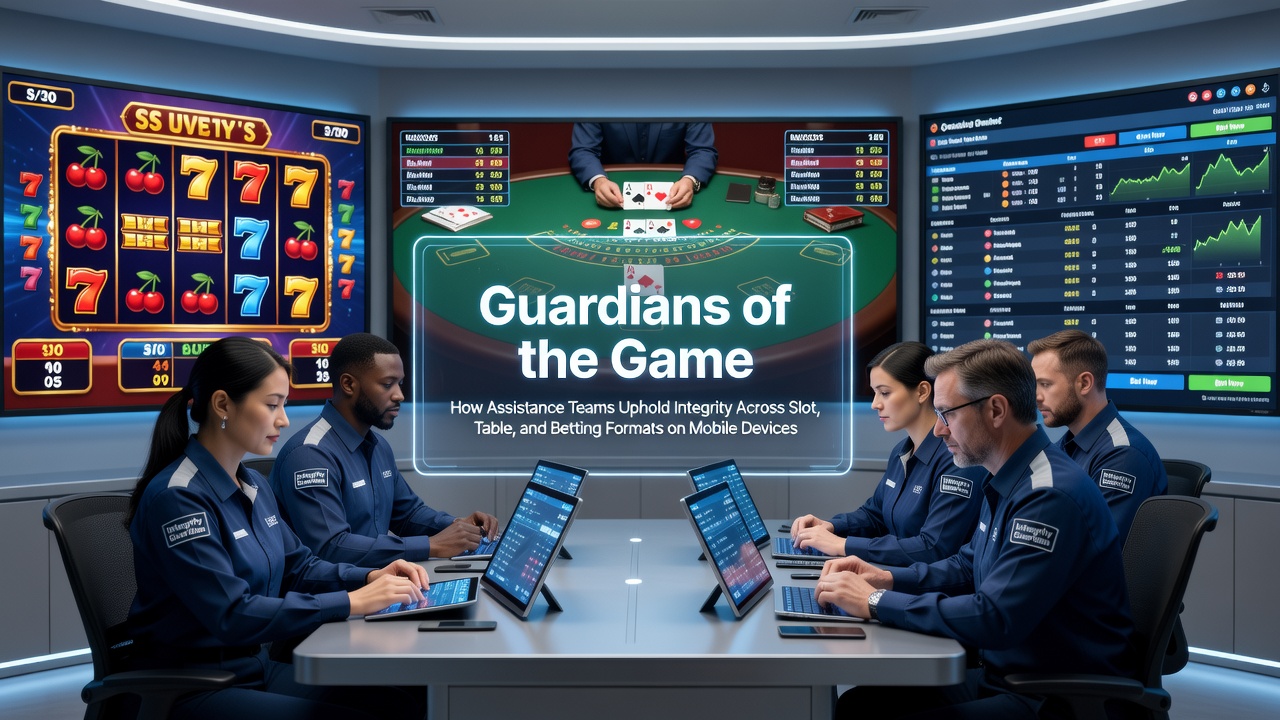 Support-Teams überwachen mobile Casino-Plattformen und prüfen Spielverläufe auf Echtzeit-Integrität