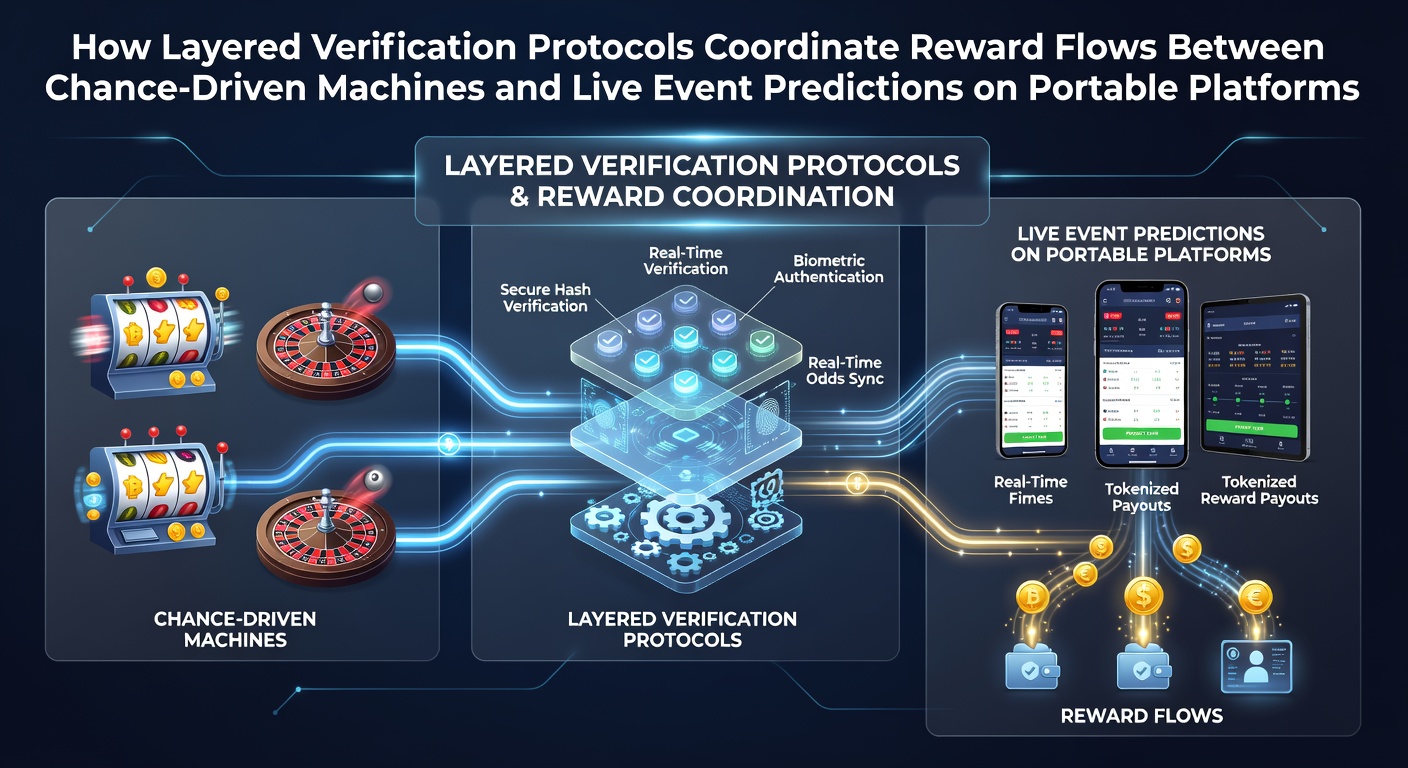 Darstellung geschichteter Verifizierungsprotokolle in mobilen Hybrid-Wettplattformen mit Fokus auf Belohnungsströme zwischen Slots und Sportwetten