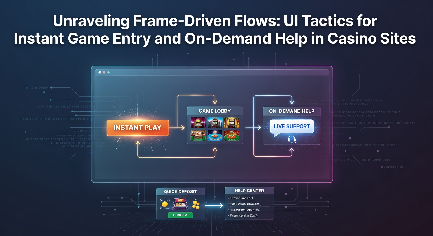 Darstellung eines frame-basierten UI-Flows in einem Online-Casino, bei dem Spiele nahtlos in Echtzeit geladen werden, während der Hauptbildschirm stabil bleibt